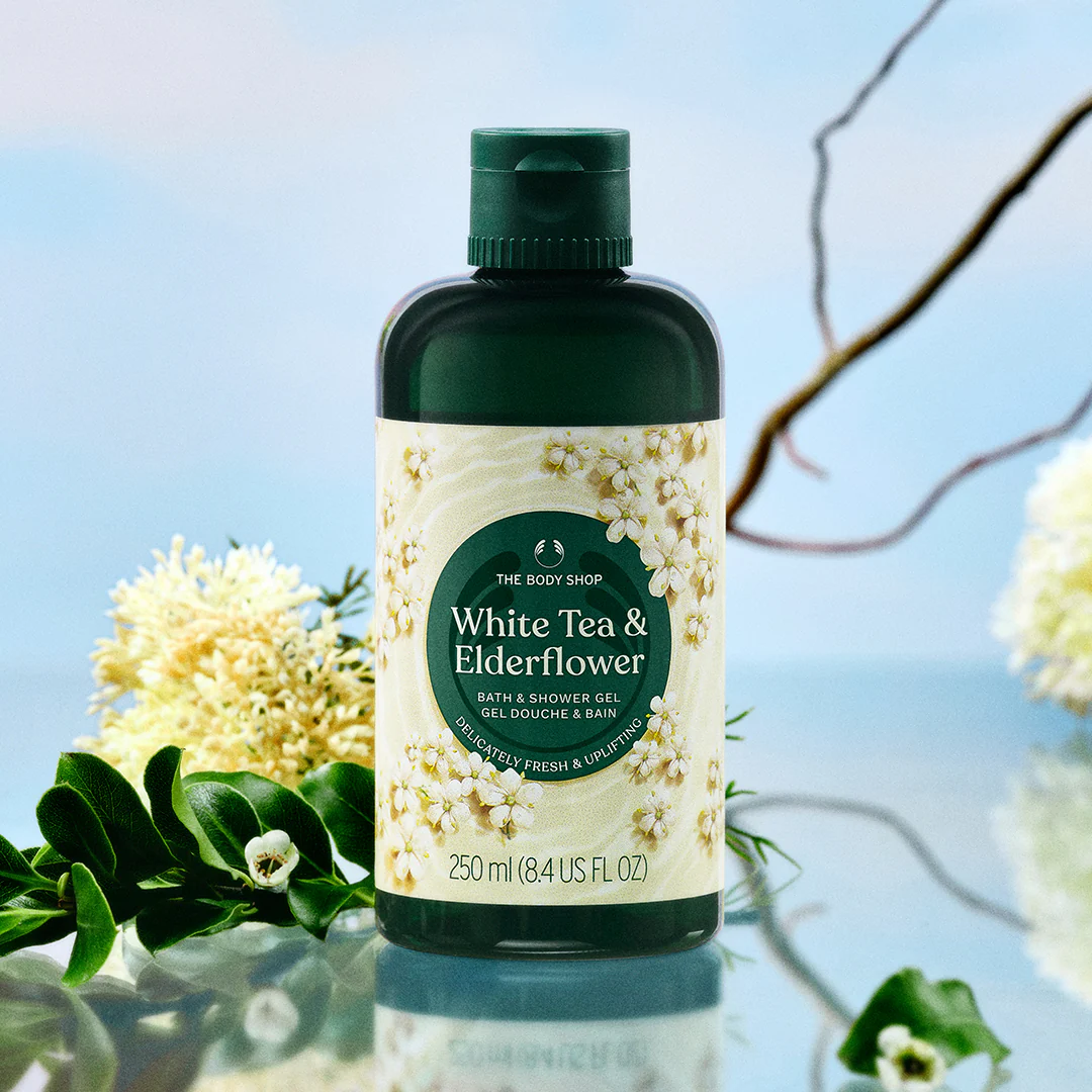 White Tea & Elderflower Bath & Shower Gel - Image 3